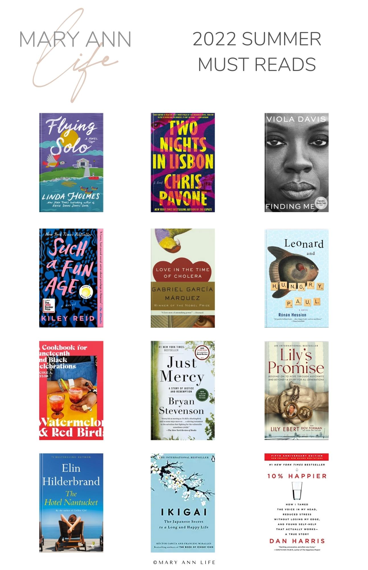 Summer Must Read Books | Mary Ann Life Blog