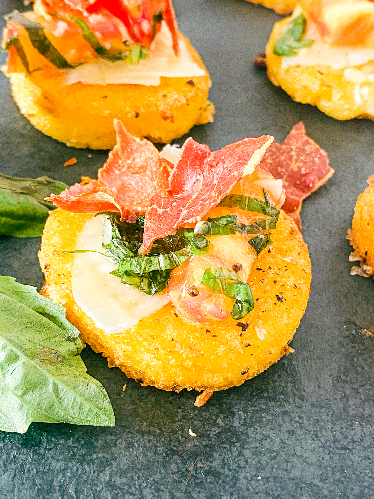 Polenta Cakes With Balsamic Heirloom Tomatoes | Mary Ann Life Blog